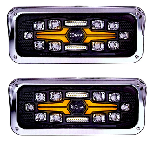 Juego De Faro Led Kenworth T800 T600 W900 Peterbilt Ambos Lados