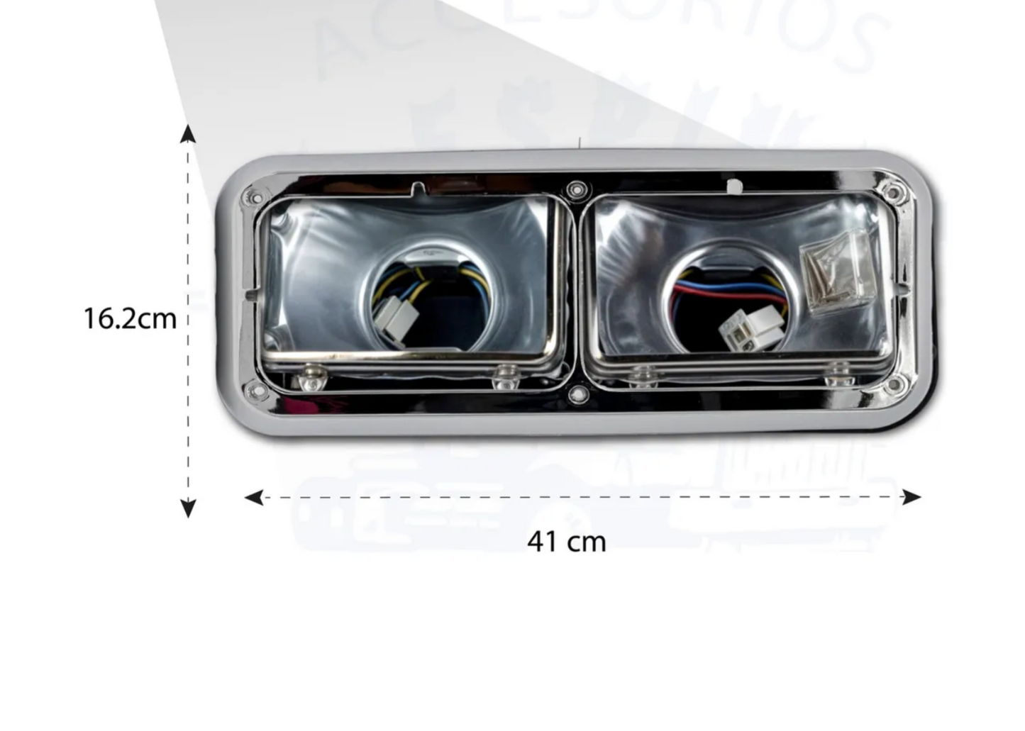Porta Faro/ Unidad Kenworth C Bisel Cromado T800 T600 W900