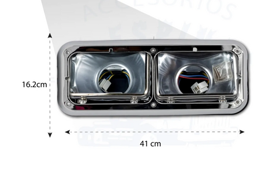 Porta Faro/ Unidad Kenworth C Bisel Cromado T800 T600 W900