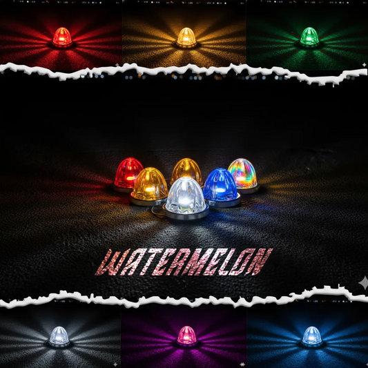 Plafón Led Watermelon Luz Estrella Multicolor De Plastico
