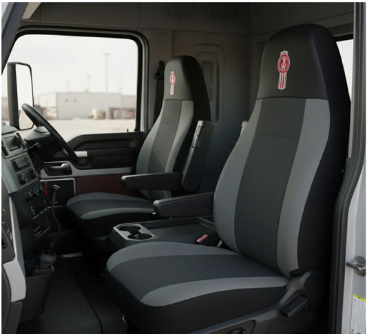 Cubre Asientos Kenworth Guitarrón T880-T680 Negro-Gris