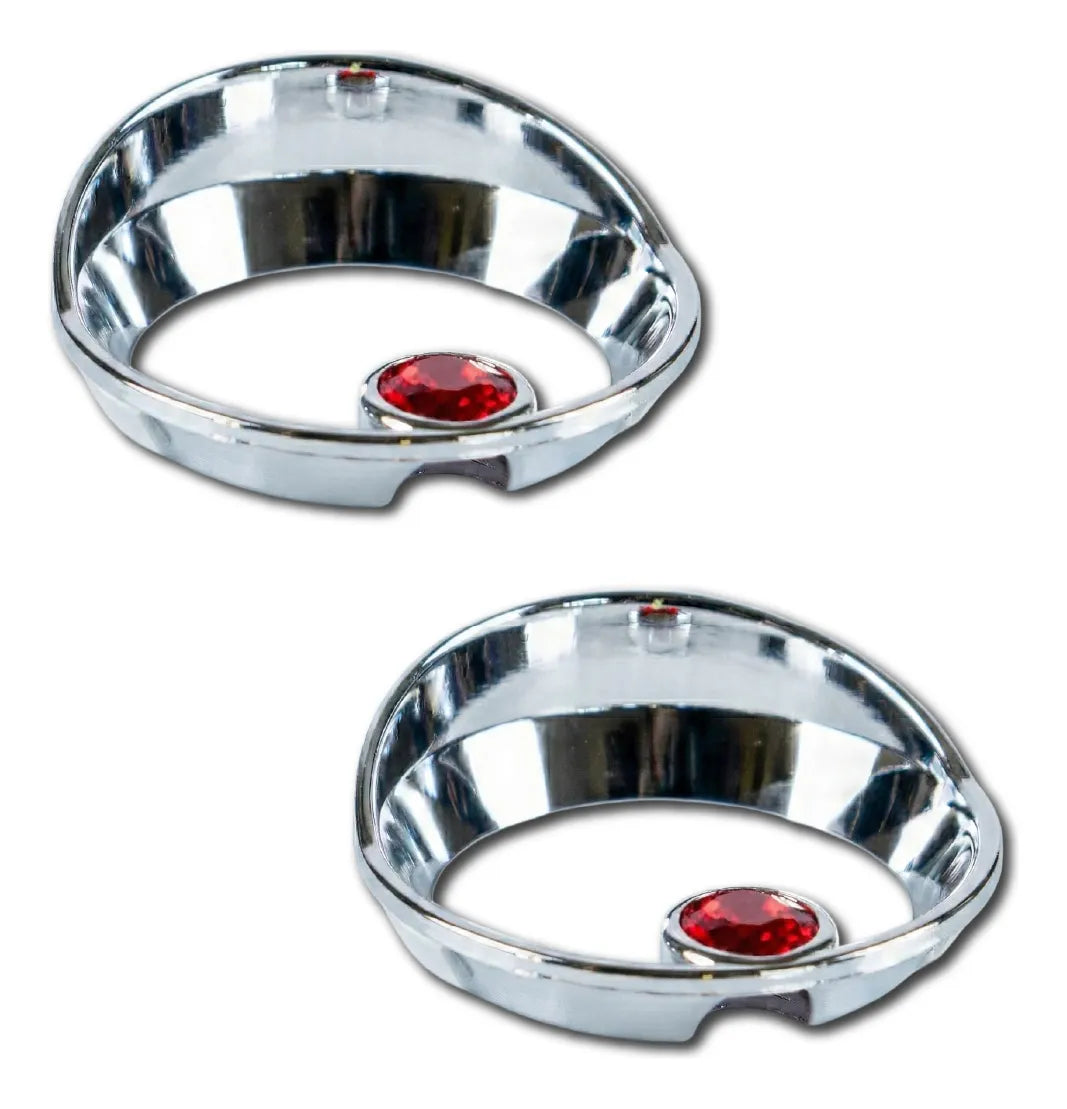 Par Bisel Con Visera De Kenworth T880 2 Pulgadas C/diamante