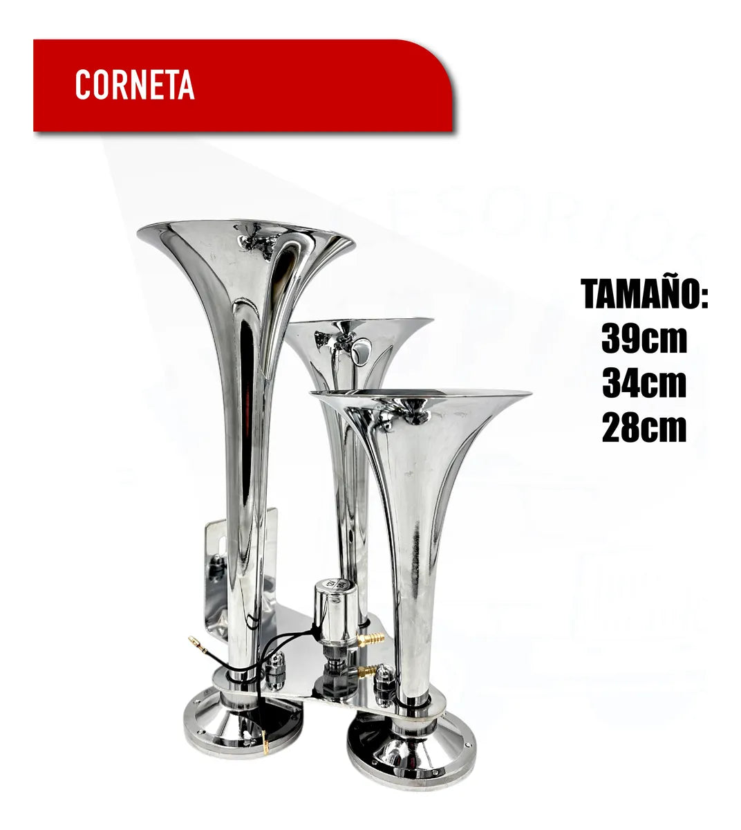 Corneta De Tren Triple Para Camión Mix / Aíre Y Eléctrica
