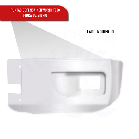 Punta De Defensa Izq O Der Kenworth T880 Fibra De Vidrio