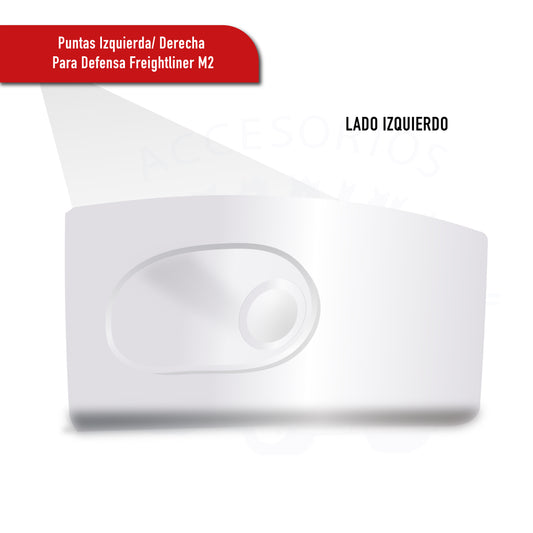 Punta De Defensa Izq O Der Freightliner M2 Fibra De Vidrio