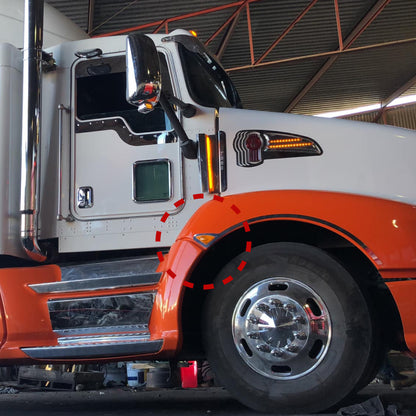 Par De Adorno Bisel Para Plafón Lateral Kw T660 Acero Inox