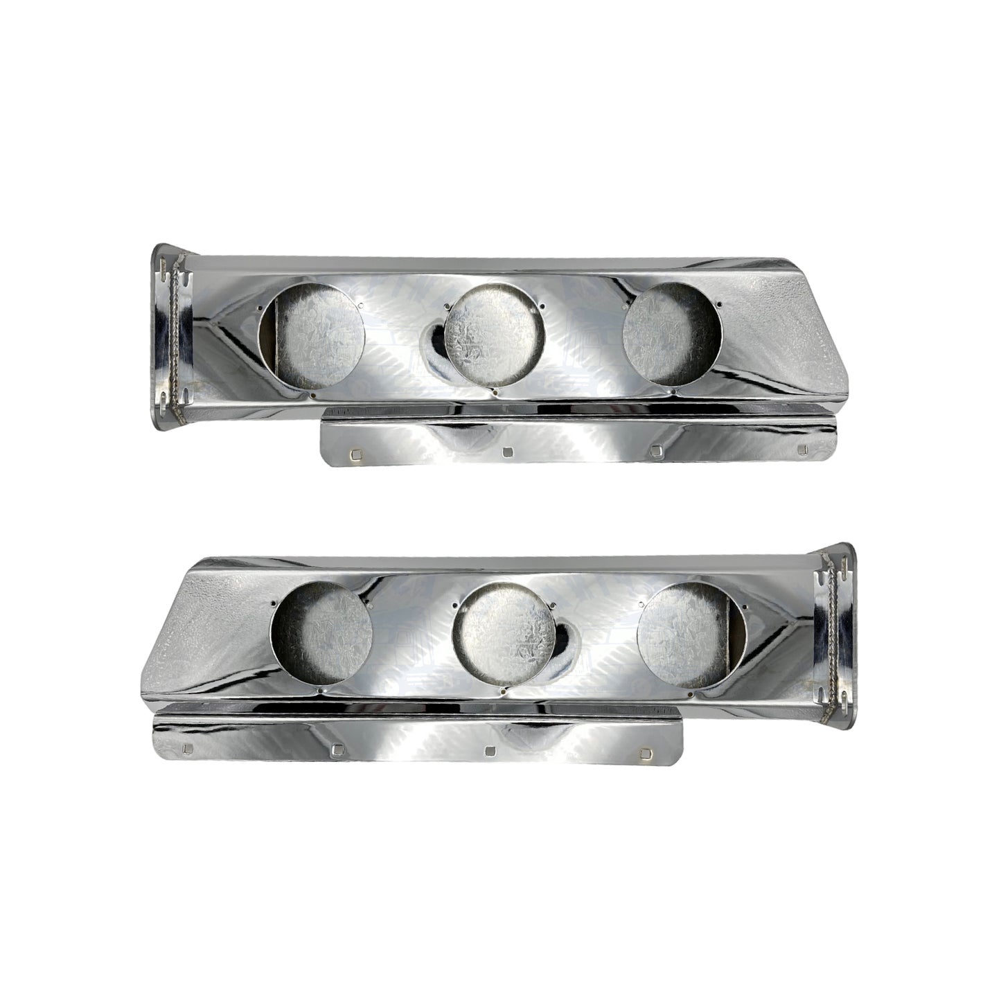 Par De Bazuca Porta Lodera Cromada Para Camión Orificio Con Plafones