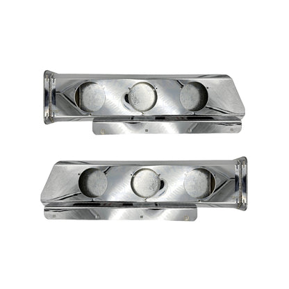 Par De Bazuca Porta Lodera Cromada Para Camión Orificio Con Plafones