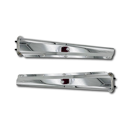 Juego Par Porta Lodera Cromada Bazuka Con Resorte Tornillos