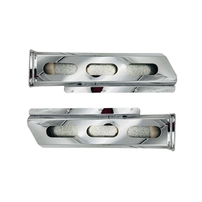 Par De Bazuca Porta Lodera Cromada Para Camión Orificio Con Plafones