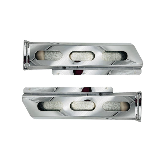 Par De Bazuca Porta Lodera Cromada Para Camión Orificio Con Plafones