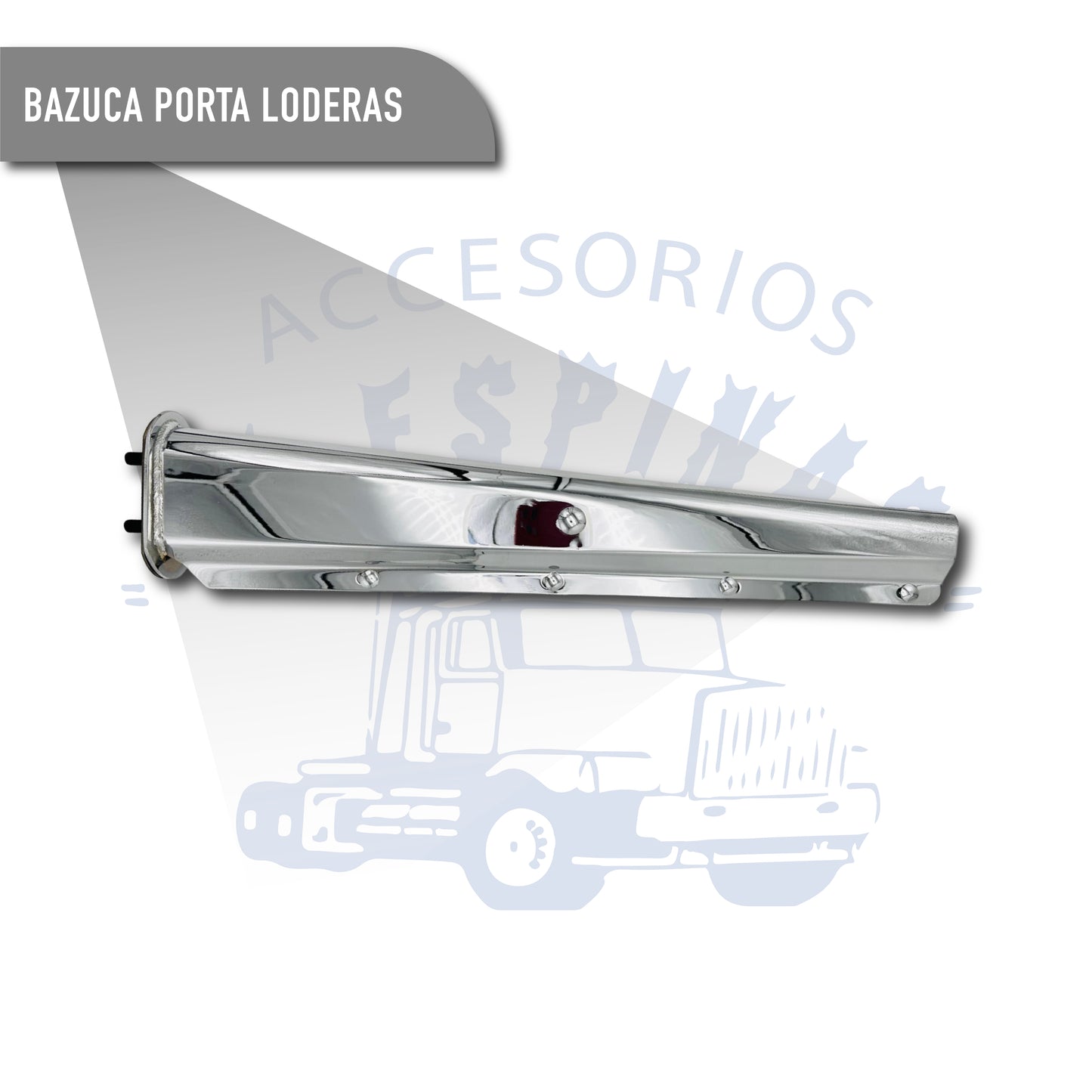 Juego Par Porta Lodera Cromada Bazuka Con Resorte Tornillos