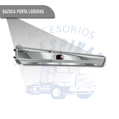 Juego Par Porta Lodera Cromada Bazuka Con Resorte Tornillos