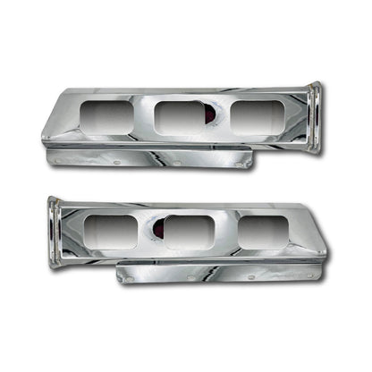 Par De Bazuca Porta Lodera Cromada Para Camión Orificio Con Plafones