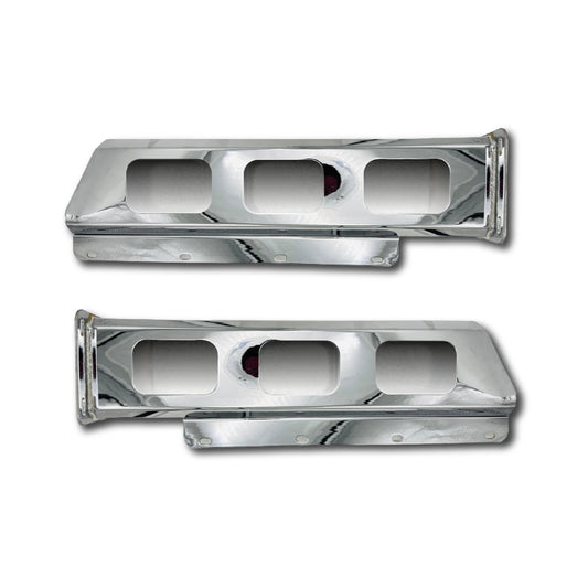 Par De Bazuca Porta Lodera Cromada Para Camión Orificio Con Plafones