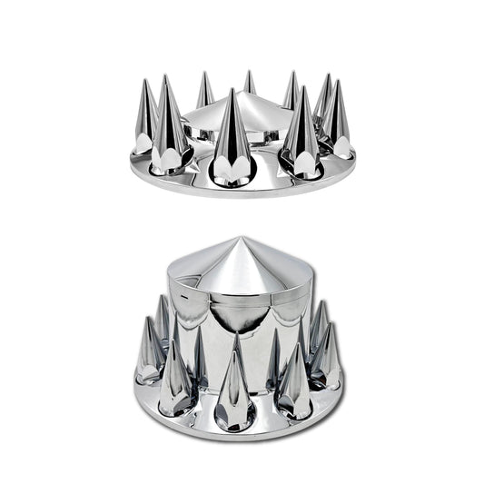 Kit de Copa Pico Lisa Cromada con Capuchones Unemon Rosca Delantera o Trasera