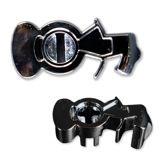 Botón Divisor Para Perilla De Velocidades Cromada