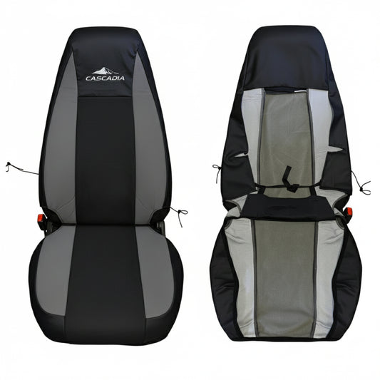 Cubre Asientos Para Freightliner Cascadia Negro-Gris (PAR)