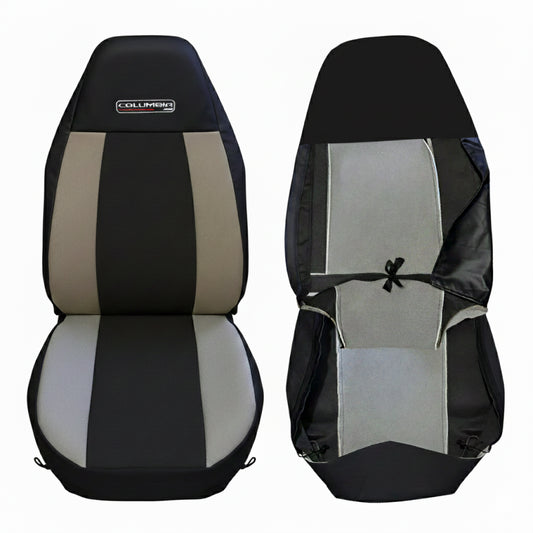 Cubre Asientos Para Freightliner Columbia Negro-Gris (PAR)
