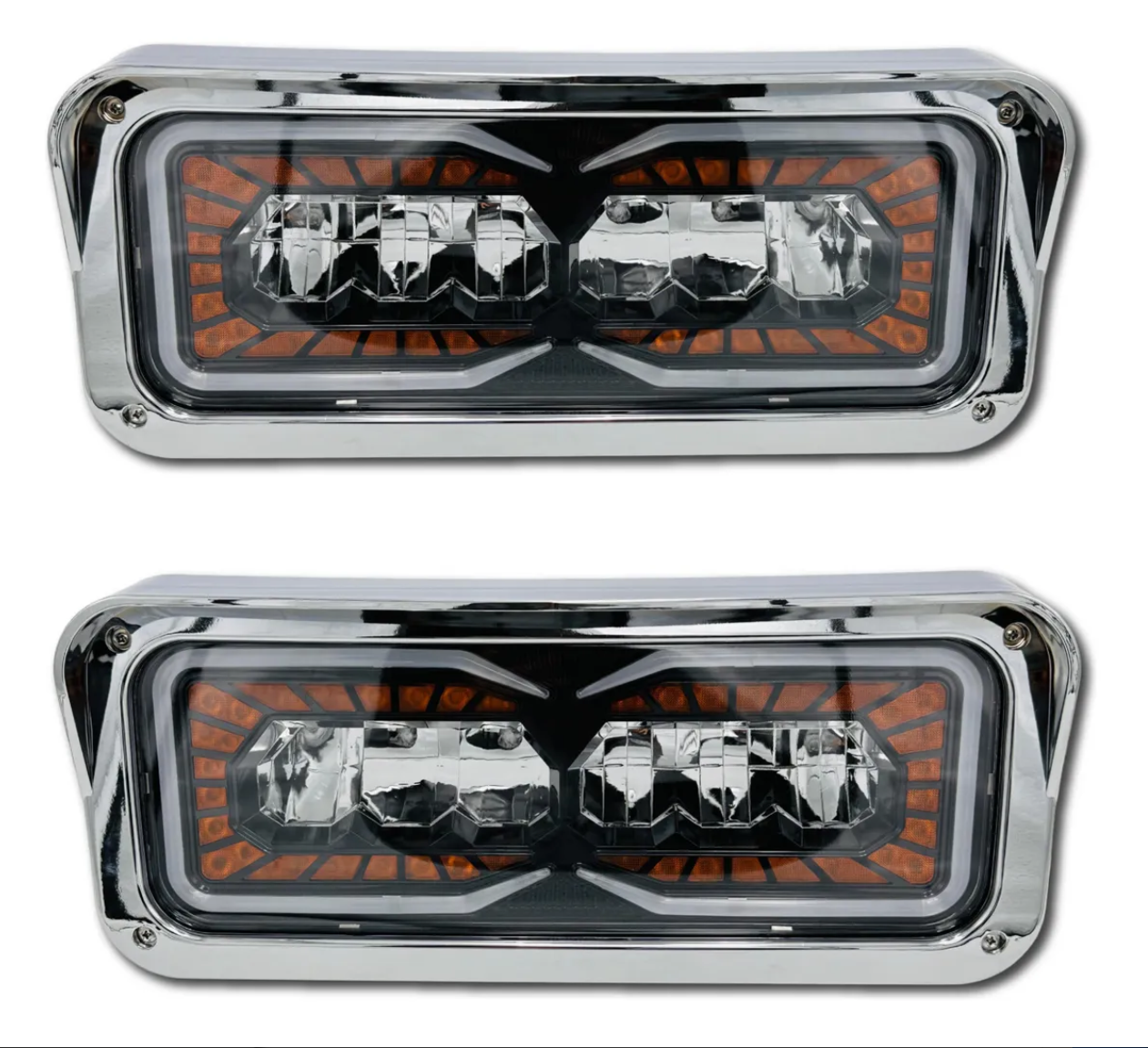 Juego De Faro Led Kenworth T800 T600 W900 Peterbilt Ambos Lados