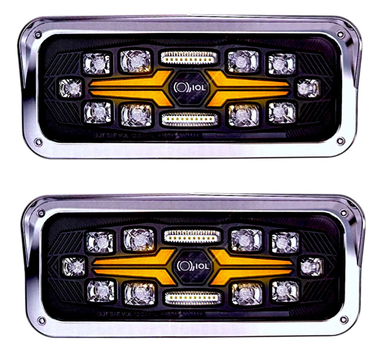 Juego De Faro Led Kenworth T800 T600 W900 Peterbilt Ambos Lados