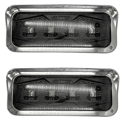 Juego De Faro Led Kenworth T800 T600 W900 Peterbilt Ambos Lados