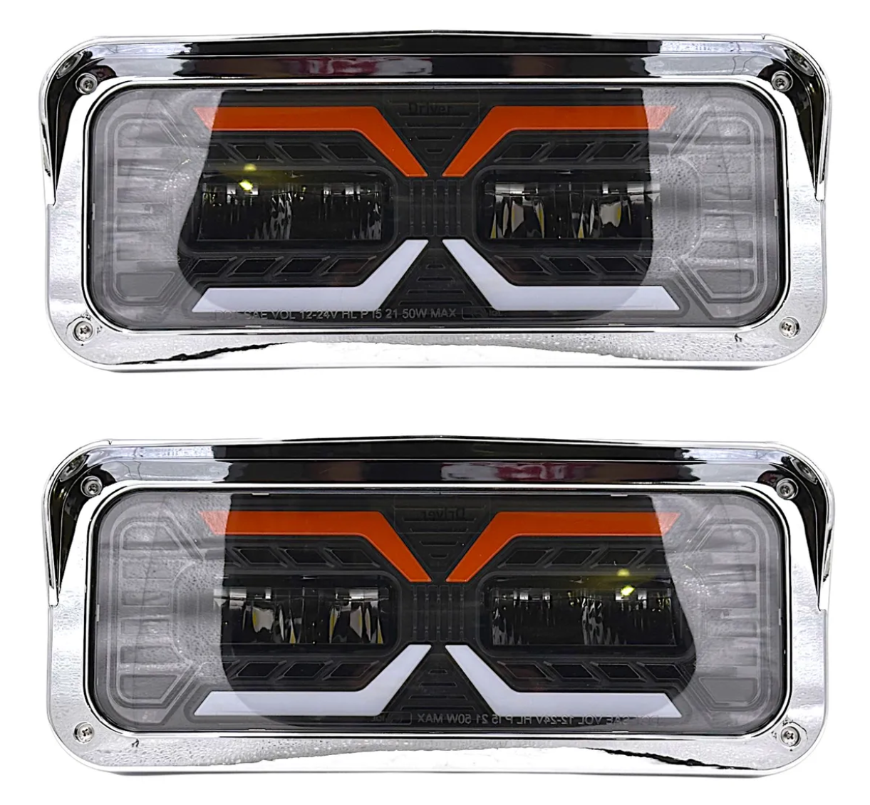 Juego De Faro Led Kenworth T800 T600 W900 Peterbilt Ambos Lados