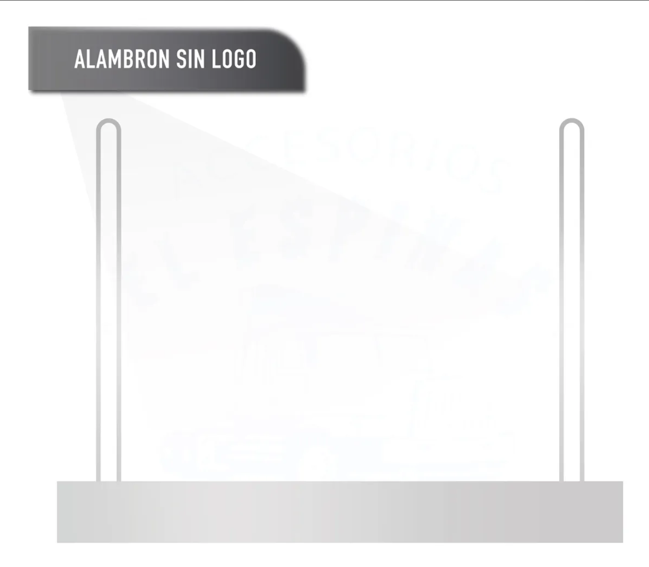 Par De Alambron Para Lodera Sujetador Varios Diseños Cromado