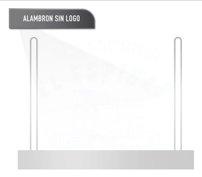 Par De Alambron Para Lodera Sujetador Varios Diseños Cromado