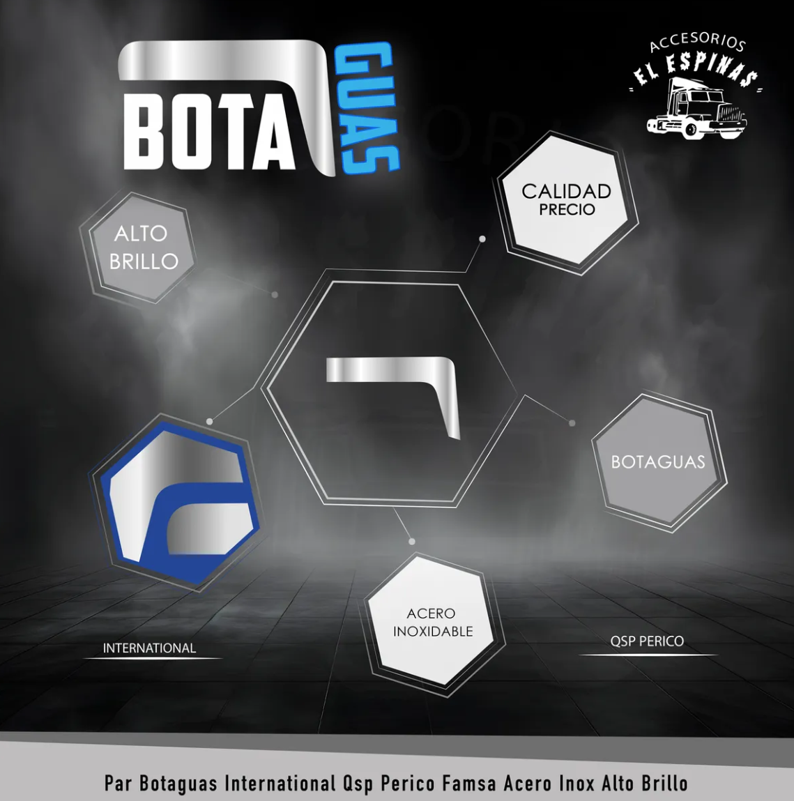 Par Botaguas International Qsp Perico Famsa Acero Inox