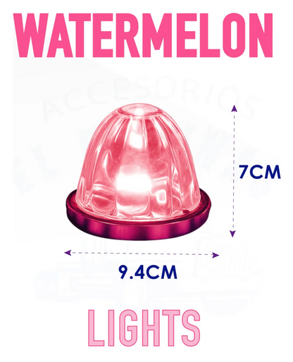 Plafón Led Watermelon Luz Estrella Multicolor De Plastico