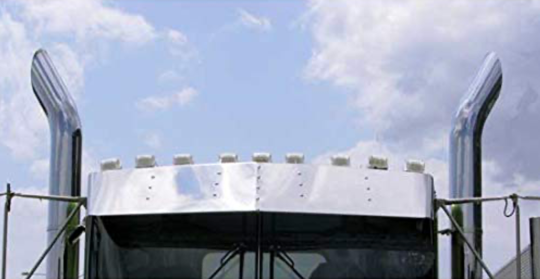 Visera De Acero Inox Kenworth T800-t600-t660- W900 14