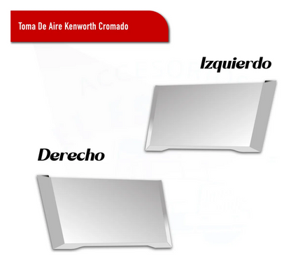 Toma De Aire Kenworth T800 Acero Inoxidable Cromado