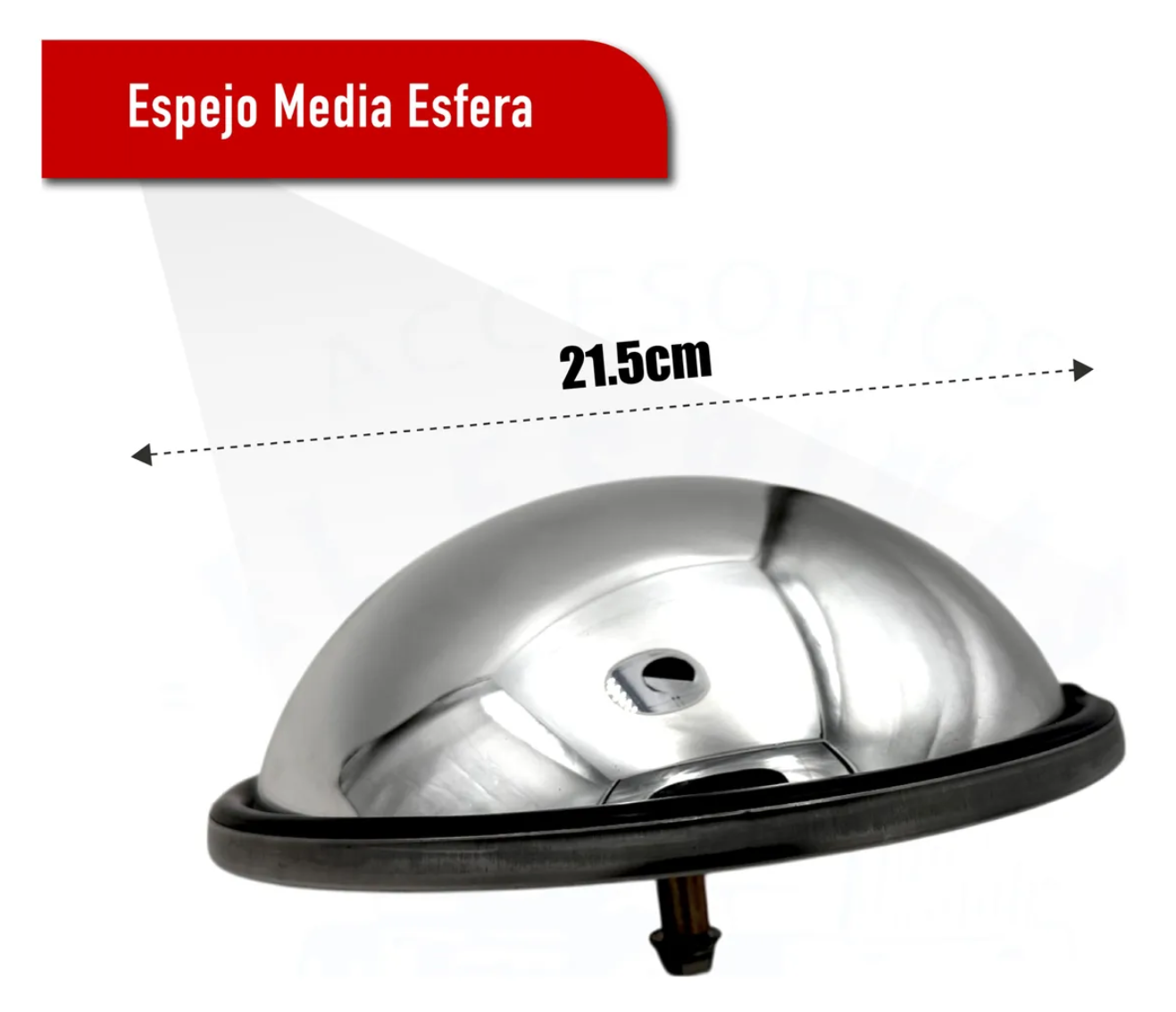Espejo De Media Esfera Cóncavo Para Camión Acero Inox
