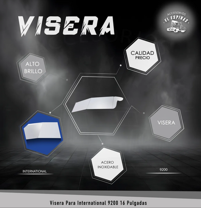 Viseras De Acero Inox International 9200 Chola 16in