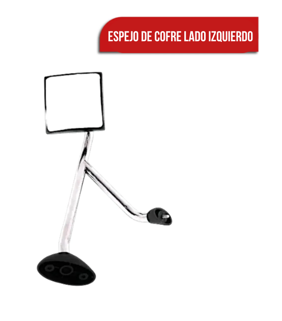 Espejo Para Cofre Pro Star Cromado Reforzado Brazo Y Concavo Izquierdo o Derecho
