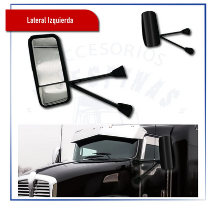 Espejo Kenworth T800/ T600/ T660 Orejon Izquierdo/ Derecho Negro