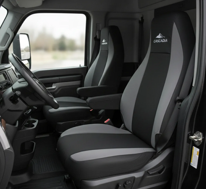 Cubre Asientos Para Freightliner Cascadia Negro-Gris