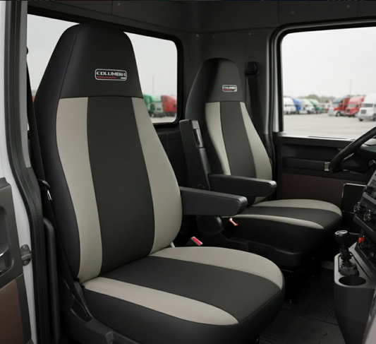 Cubre Asientos Para Freightliner Columbia Negro-Gris