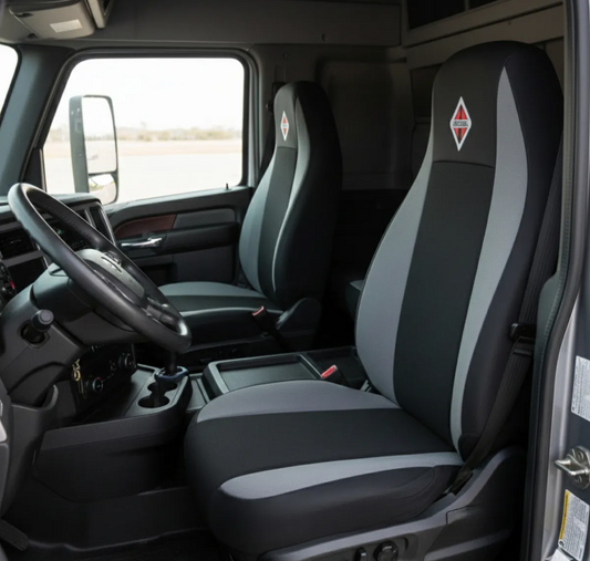 Cubre Asientos Para Inter- Prostar- Lt- Lonestar - 9400/9200 Negro-gris