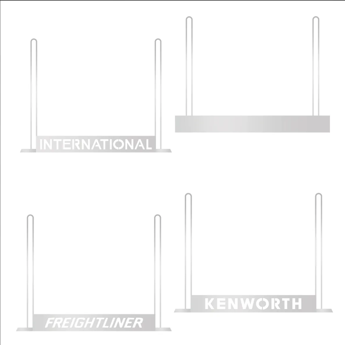 Par De Alambron Para Lodera Sujetador Varios Diseños Cromado