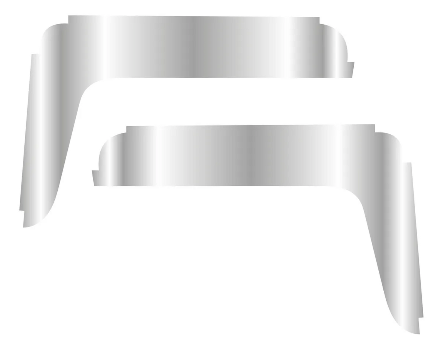 Par Botaguas Kenworth T800 T600 W900 Acero Inox Alto Brillo