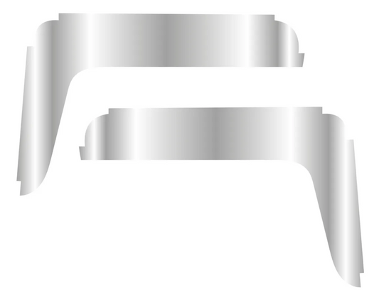 Par Botaguas Kenworth T800 T600 W900 Acero Inox Alto Brillo