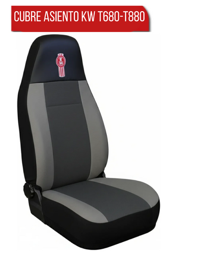Cubre Asientos Kenworth Guitarrón T880-T680 Negro-Gris