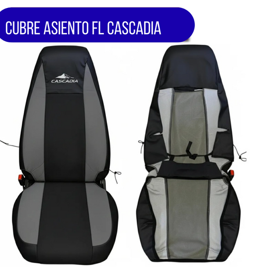 Cubre Asientos Para Freightliner Cascadia Negro-Gris