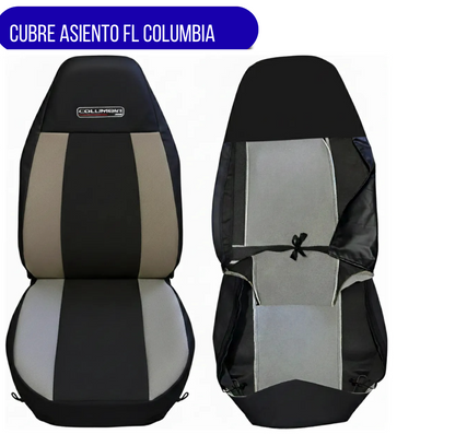 Cubre Asientos Para Freightliner Columbia Negro-Gris