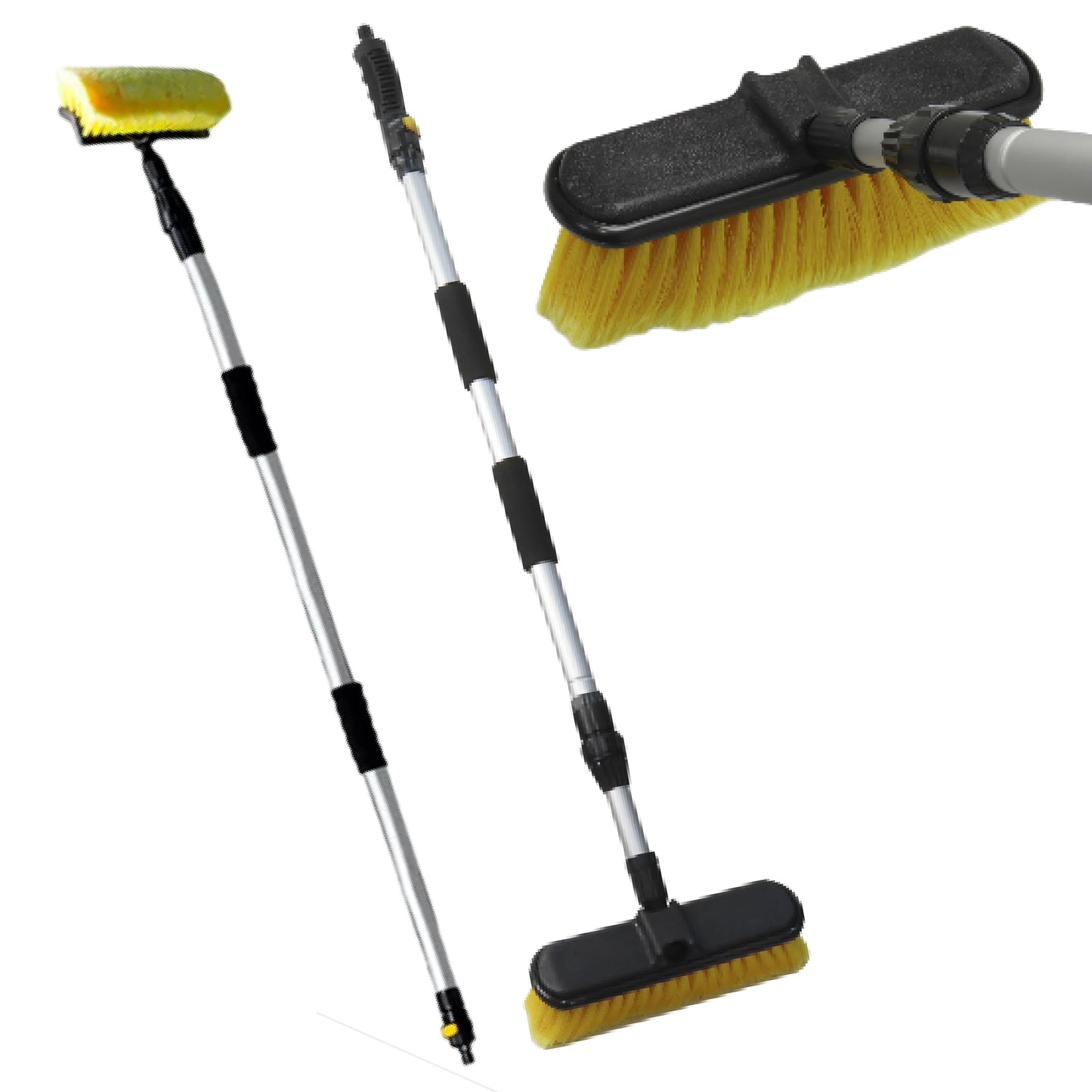 Cepillo Amarillo Con Extensión Para Lavado Auto/camión