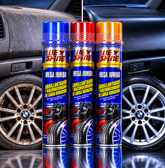 Abrillantador New Shine Mega Jumbo 676ml Llanta Motor Piel
