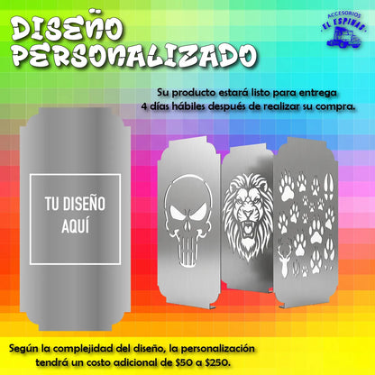 Par Tapa De Ventila 12 x 26 cm Diferentes Diseños O  Personalizado