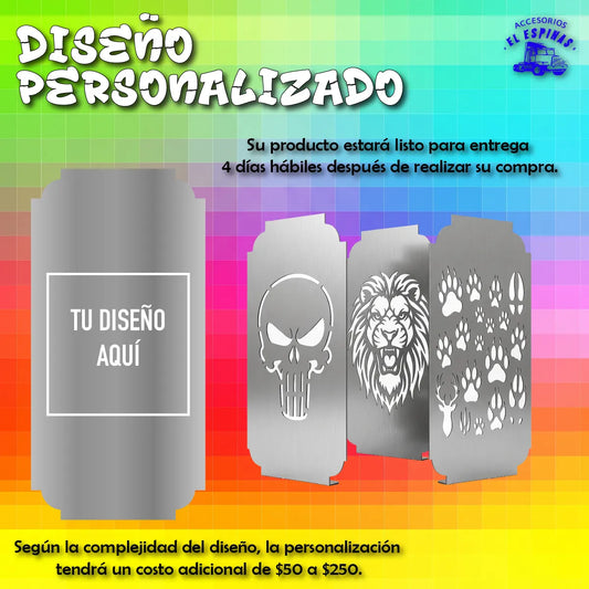 Par Tapa De Ventila 12 x 26 cm Diferentes Diseños O  Personalizado
